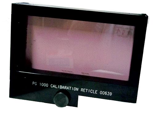 PG1000 Calibration Reticle